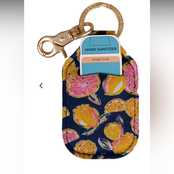 Simply Southern Accessories - 🌺Simply Southern Sanitizer Holder Keychain - Zest